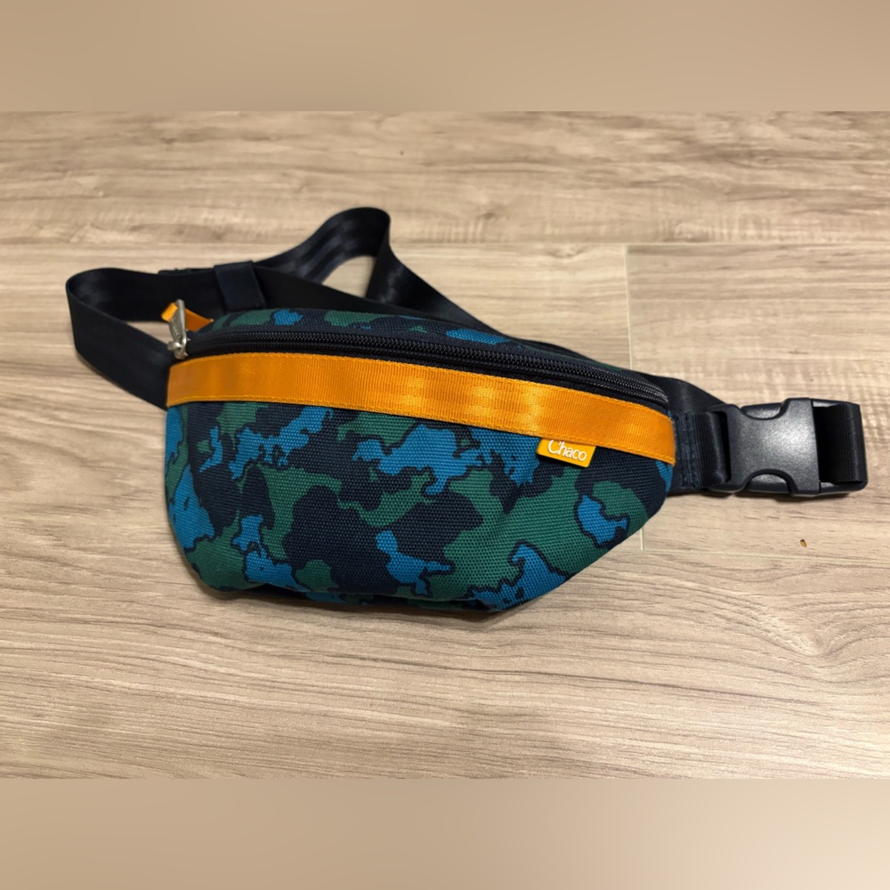 Chaco Camouflage Belt Bag with Orange Accent